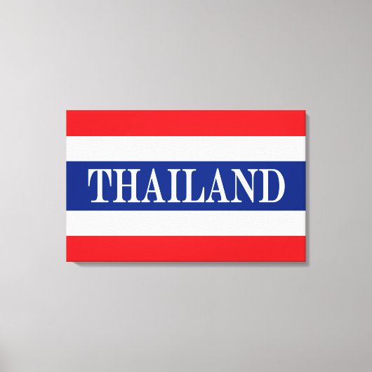 Thaise vlag canvas afdruk (Voorkant)