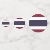 Thaise vlag confetti (Voorkanten)