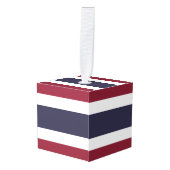 Thaise vlag decoratie (Voorkant hoekig)