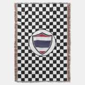 Thaise vlag deken (Voorkant Verticaal)