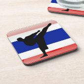 Thaise vlag drankjes onderzetter (Linkerzijde)