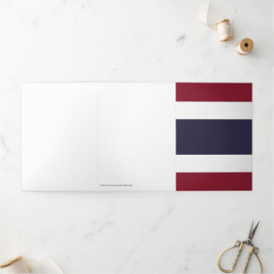 Thaise vlag drieluik kaart