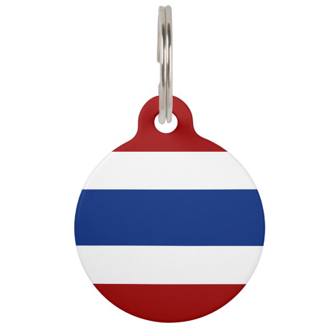 Thaise vlag-embleem huisdierpenning (Voorkant)