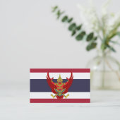 Thaise vlag & embleem, vlag van Thailand Visitekaartje (Staand voorkant)