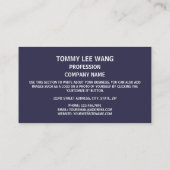 Thaise vlag & embleem, vlag van Thailand Visitekaartje (Achterkant)