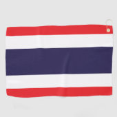 Thaise vlag en golf Thailand/sport Bangkok Golfhanddoek (Horizontaal)