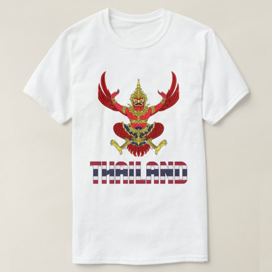 Thaise vlag en wapenschild t-shirt (Design voorkant)