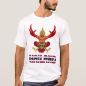 Thaise vlag en wapenschild t-shirt (Voorkant)