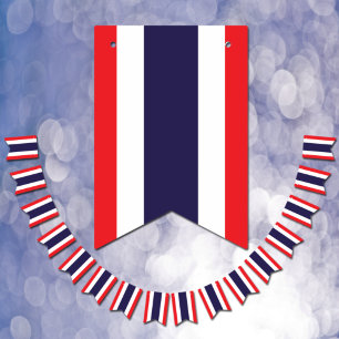Thaise vlag & feestelijke Thaise vlaggen / Bruilof Vlaggetjes