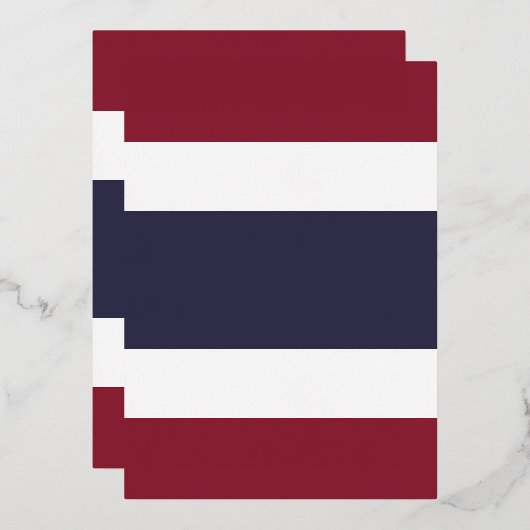 Thaise vlag folie uitnodiging (Voorkant / Achterkant)