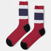 Thaise vlag Fun Patriotic National Pride Sokken (Links)