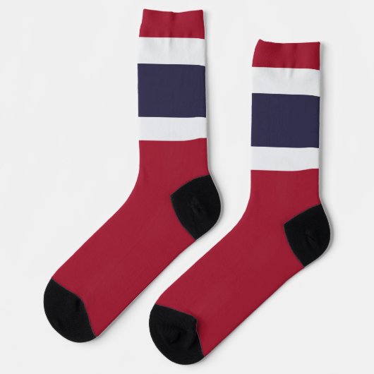 Thaise vlag Fun Patriotic National Pride Sokken (Links)