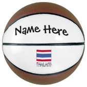 Thaise vlag gepersonaliseerd basketbal (Voorkant)