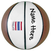 Thaise vlag gepersonaliseerd basketbal (Verticaal)