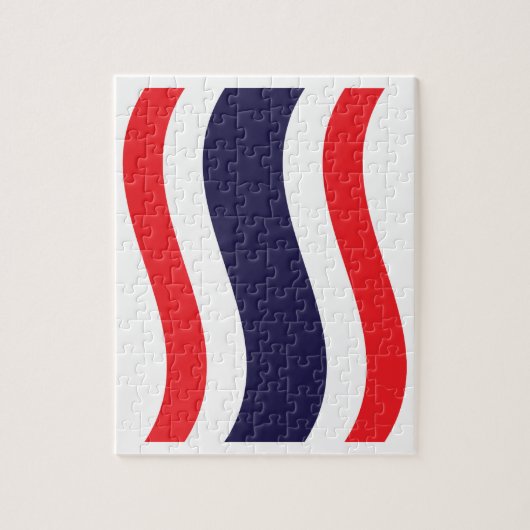 Thaise vlag golf legpuzzel (Verticaal)