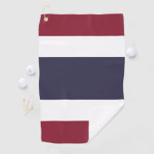 Thaise vlag golfhanddoek (Insitu)