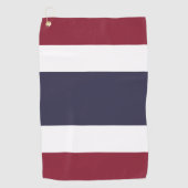 Thaise vlag golfhanddoek (Voorkant)