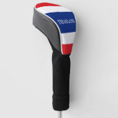 Thaise vlag golfheadcover (Schuin)