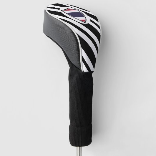Thaise vlag golfheadcover (Schuin)
