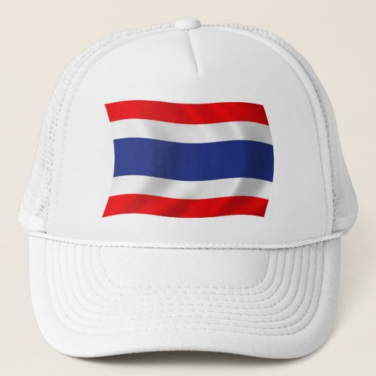 Thaise Vlag Hoed Trucker Pet (Voorkant)