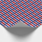 Thaise vlag Honeycomb Wrapping Paper Cadeaupapier (Hoek)