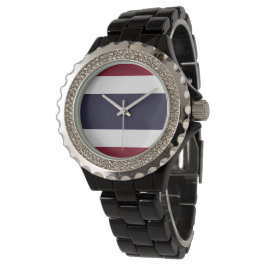Thaise vlag horloge