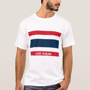 Thaise vlag, IK HOU VAN THAILAND T-shirt
