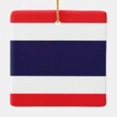 Thaise vlag keramisch ornament (Achterkant)