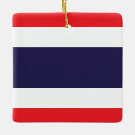 Thaise vlag keramisch ornament (Voorkant)