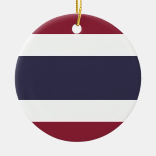 Thaise vlag keramisch ornament (Voorkant)