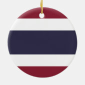Thaise vlag keramisch ornament (Achterkant)