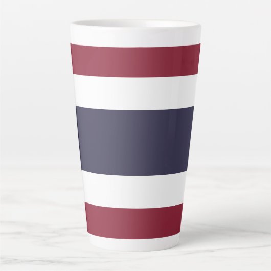 Thaise vlag latte mok (Voorkant)