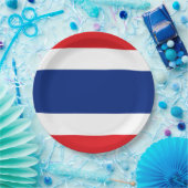 Thaise vlag papieren bordje (Feest)
