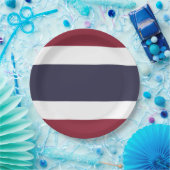 Thaise vlag papieren bordje (Feest)