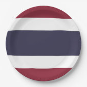 Thaise vlag papieren bordje (Voorkant)