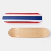 Thaise vlag persoonlijk skateboard (Horizontaal)