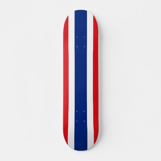 Thaise vlag persoonlijk skateboard (Voorkant)