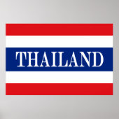 Thaise vlag poster (Voorkant)