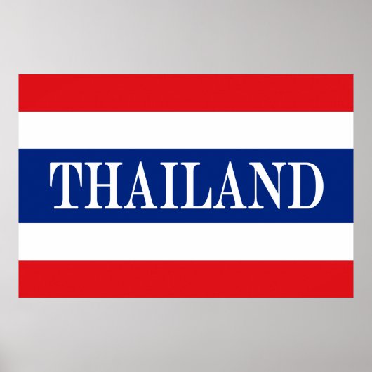Thaise vlag poster (Voorkant)
