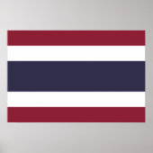 Thaise vlag poster (Voorkant)