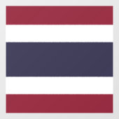Thaise vlag raamsticker (Vel)