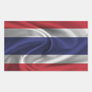 Thaise vlag rechthoekige sticker