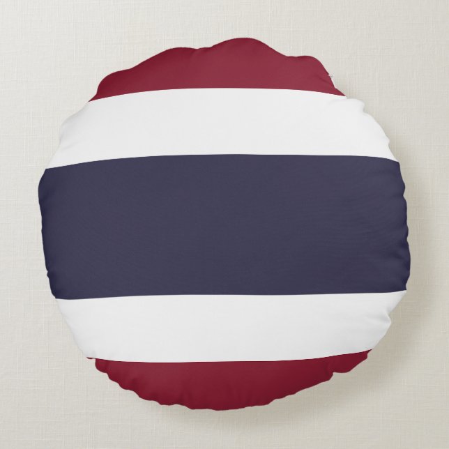 Thaise vlag rond kussen (Achterkant)