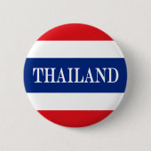 Thaise vlag ronde button 5,7 cm (Voorkant)