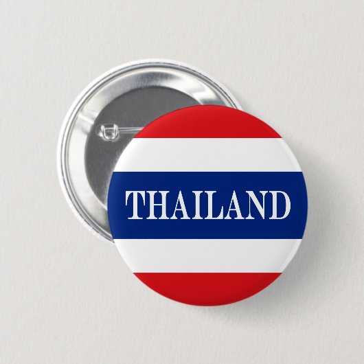 Thaise vlag ronde button 5,7 cm (Voorkant /achterkant)