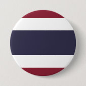 Thaise vlag ronde button 7,6 cm (Voorkant)
