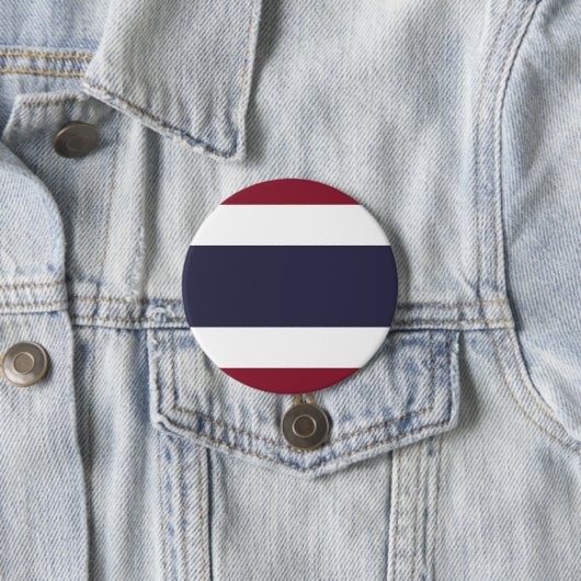 Thaise vlag ronde button 7,6 cm (In situ)