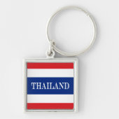Thaise vlag sleutelhanger (Voorkant)