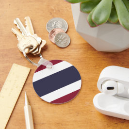 Thaise vlag sleutelhanger