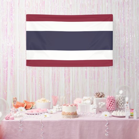 Thaise vlag spandoek (Feest)